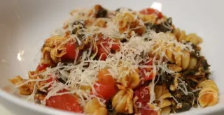 Recipe of Pasta with kale and lentils