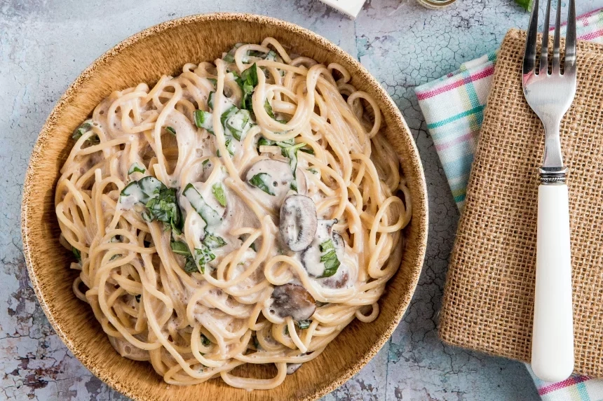 Receta de Pasta con salsa cremosa de pimientos