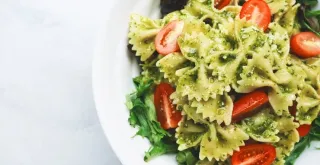 Recipe of Vegetable pasta with broccoli and seitan