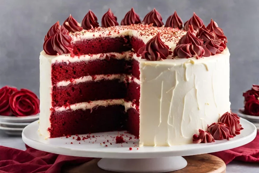 Receta de Pastel de Terciopelo Rojo