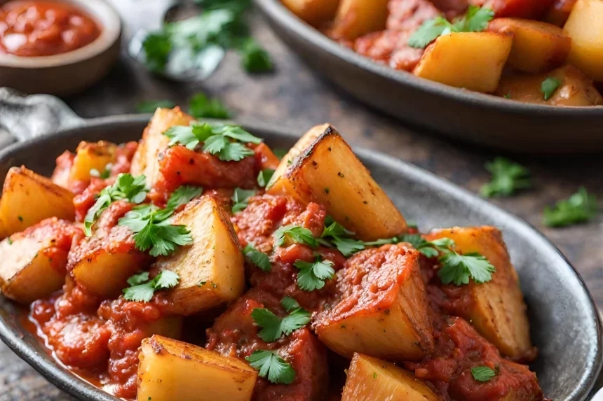 Receta de Patatas Bravas con Salsa de Tomate Picante