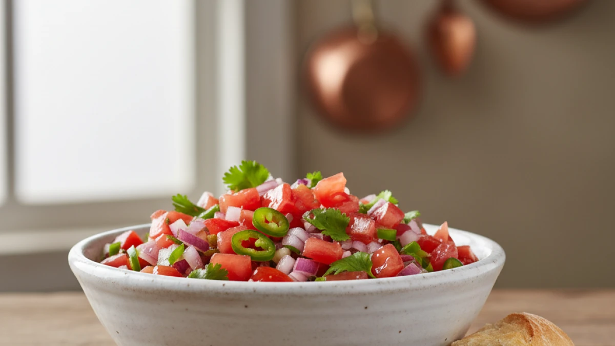 Chilena-style pebre with tomato