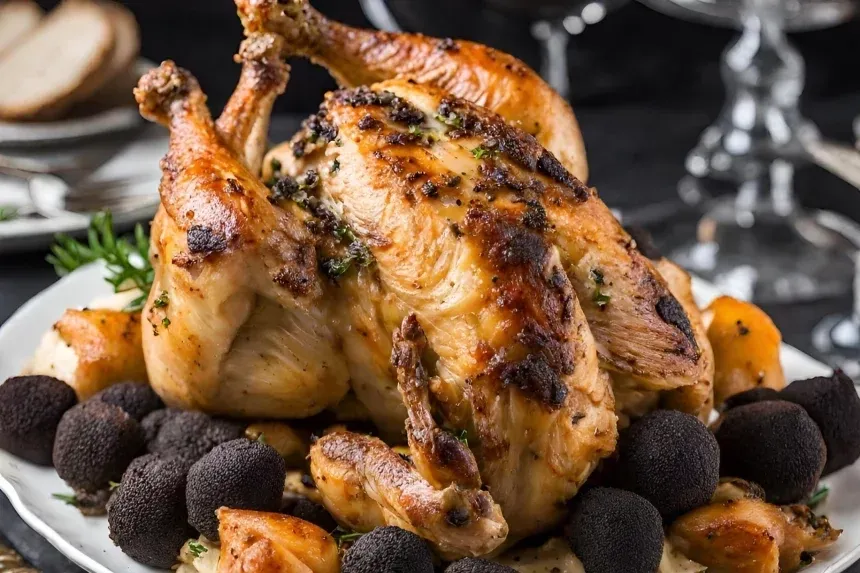 Recipe of Black Truffle Stuffed Roast Chicken