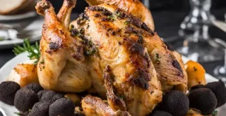 Recipe of Black Truffle Stuffed Roast Chicken