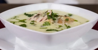 Recipe of Chicken and mushrooms creamed with pepper