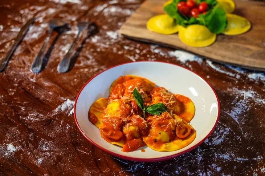 Recipe of Ravioli with chicken stew