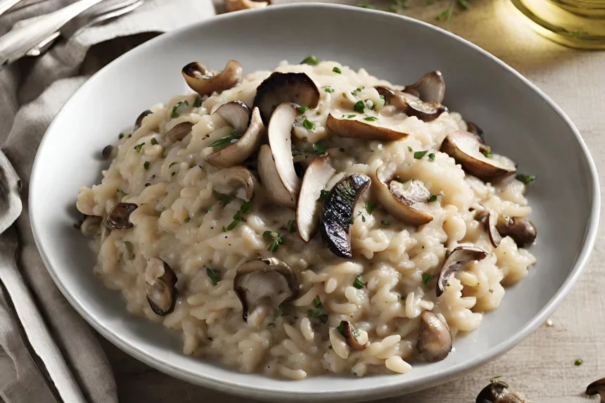 Receta de Risotto con Champiñones