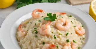 Recipe of Risotto with Lemon and Shrimp