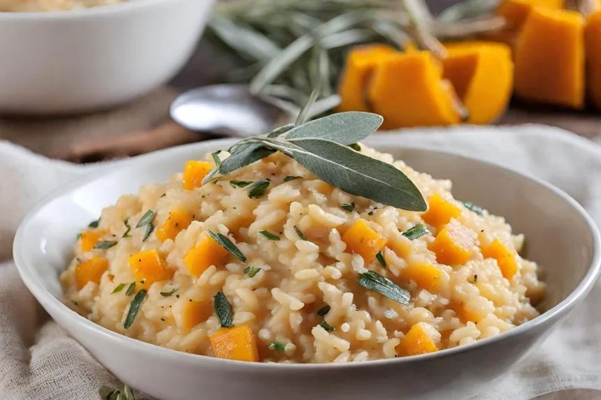 Receta de Risotto de Calabaza Moscada y Salvia