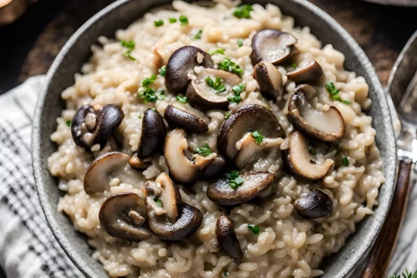 Receta de Risotto de Champiñones