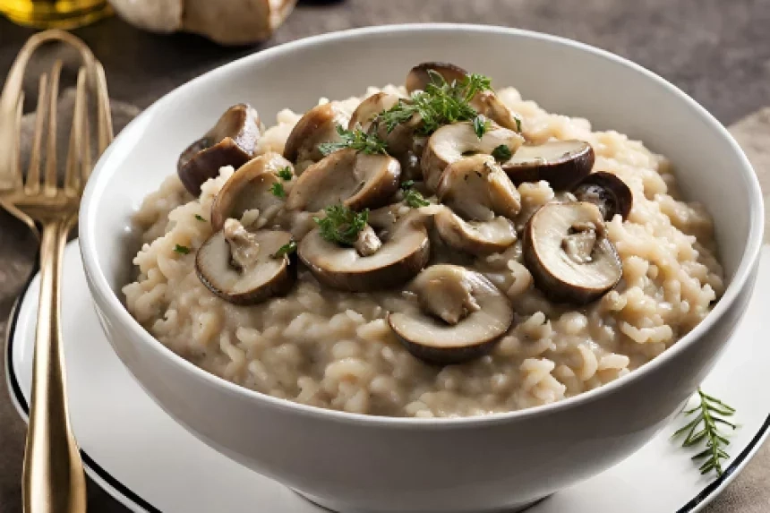 Receta de Risotto with Porcini Mushrooms