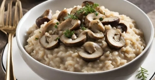 Receta de Risotto with Porcini Mushrooms