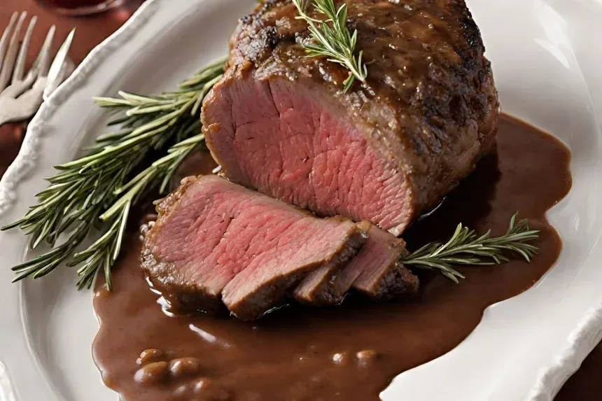 Recipe of Roast Beef with Red Wine Gravy