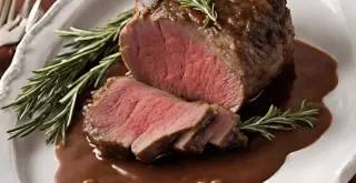 Recipe of Roast Beef with Red Wine Gravy