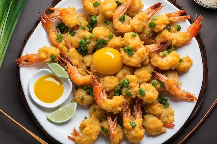 Receta de Salted Egg Yolk Prawns