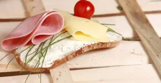 Receta de Sándwich de jamón y queso en airfyer.