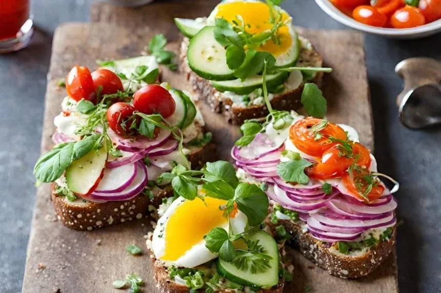 Receta de Smørrebrød