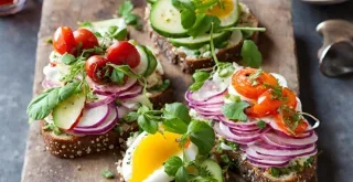 Receta de Smørrebrød