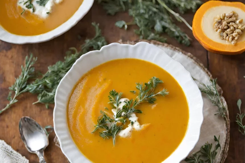 Receta de Sopa de Calabaza Moscada