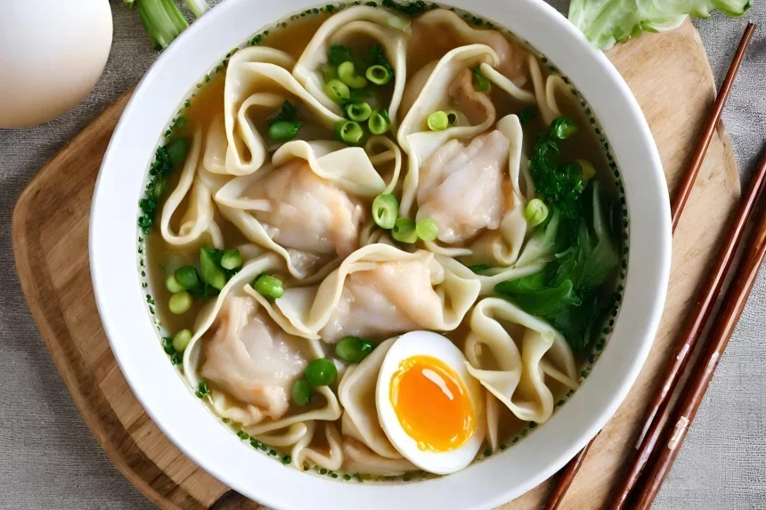 Receta de Sopa de Fideos con Wantán