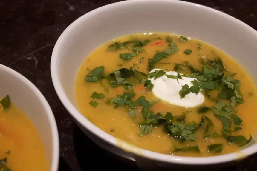 Recipe of Lentil and curry soup