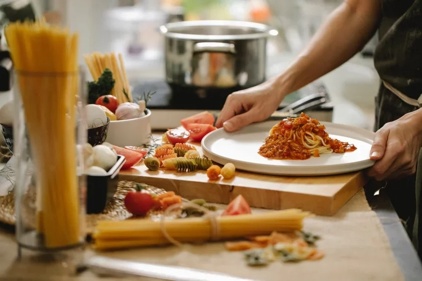 Receta de Spaguettis con crema de zapallo