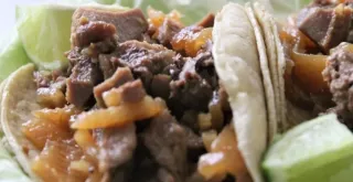 Recipe of Taco with barbecue ribs