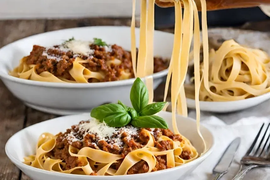 Receta de Tagliatelle Boloñesa