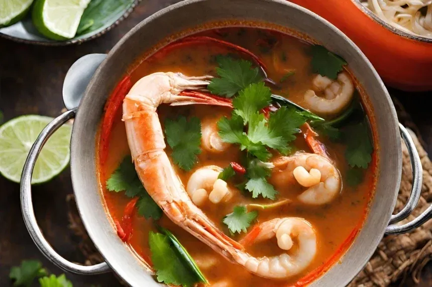 Receta de Tom Yum Soup (Thai Spicy and Sour Soup)