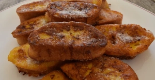 Receta de Torrijas francesas (pain perdu). receta de aprovechamiento.