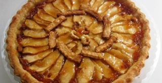 Receta de Torta de manzana con caramelo