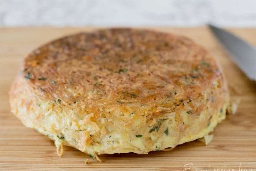 Receta de Tortilla de fideos con atún