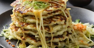 Receta de Tortitas de Col (Okonomiyaki)