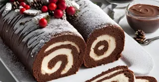 Recipe of Yule Log Cake (Bûche de Noël)