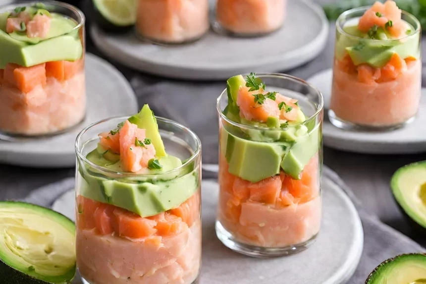 Receta de Verrines de Salmón y Aguacate