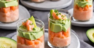 Receta de Verrines de Salmón y Aguacate